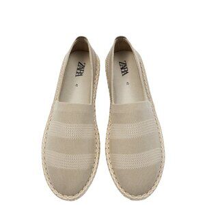 ZARA FABRIC ESPADRILLES BEIGE   2700/920/102 SIZE 45 12 usa